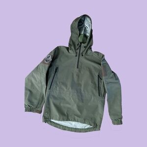 TAD Gear Triple Aught Design waterproof anorak hardshell  jacket M green